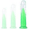 ClearlyHorny Gode transparent Jellis L 19 x 4cm Vert